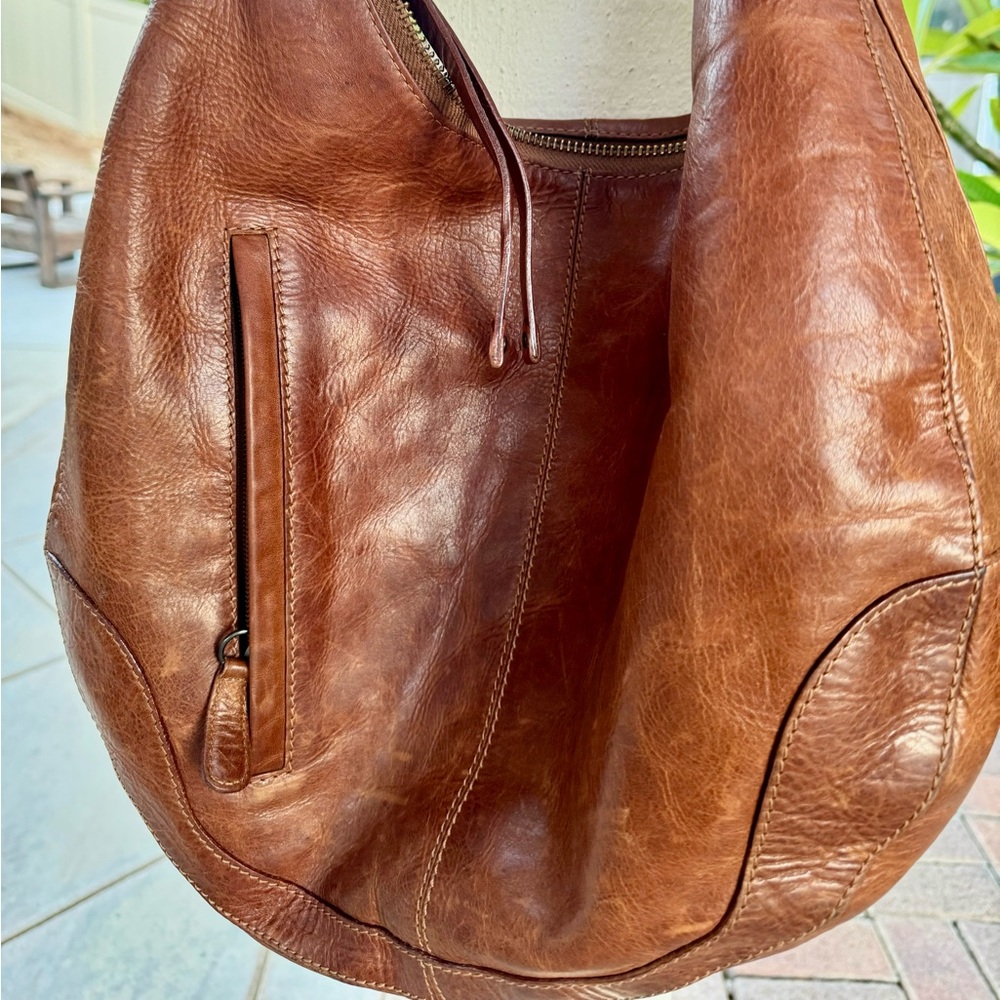 Frye hobo cognac bag.